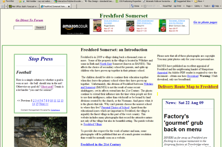 Freshford Somerset community website